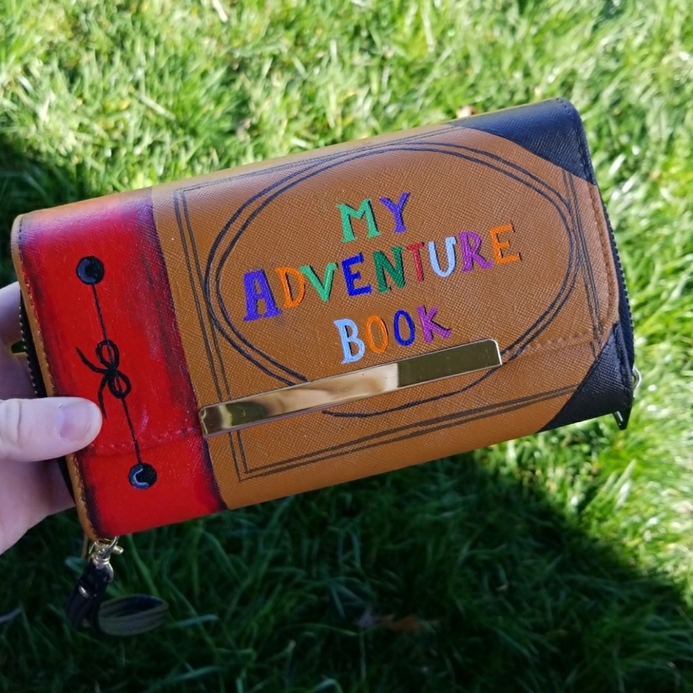My Adventure Book hand painted wallet!